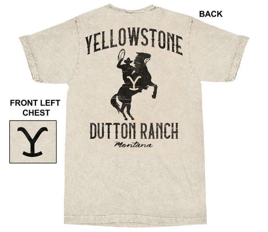 Yellowstone® Men's Tan Roping Horseman Graphic Logo T-Shirt 66-331-231