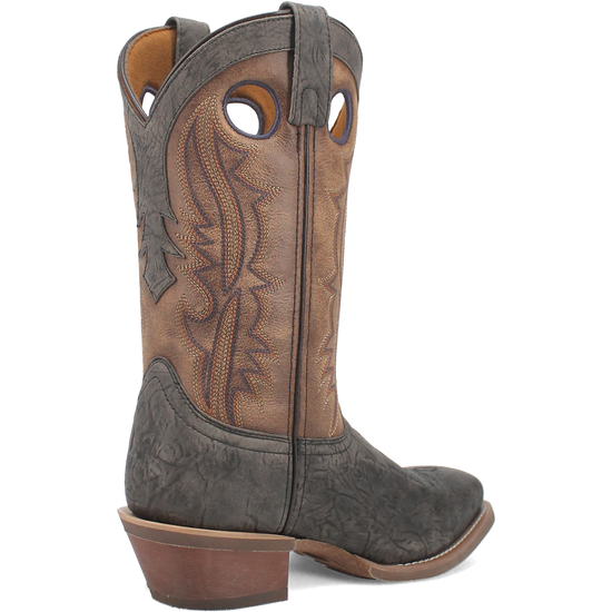Laredo Men's Walker Square Toe Grey & Tan Leather Boots 68473