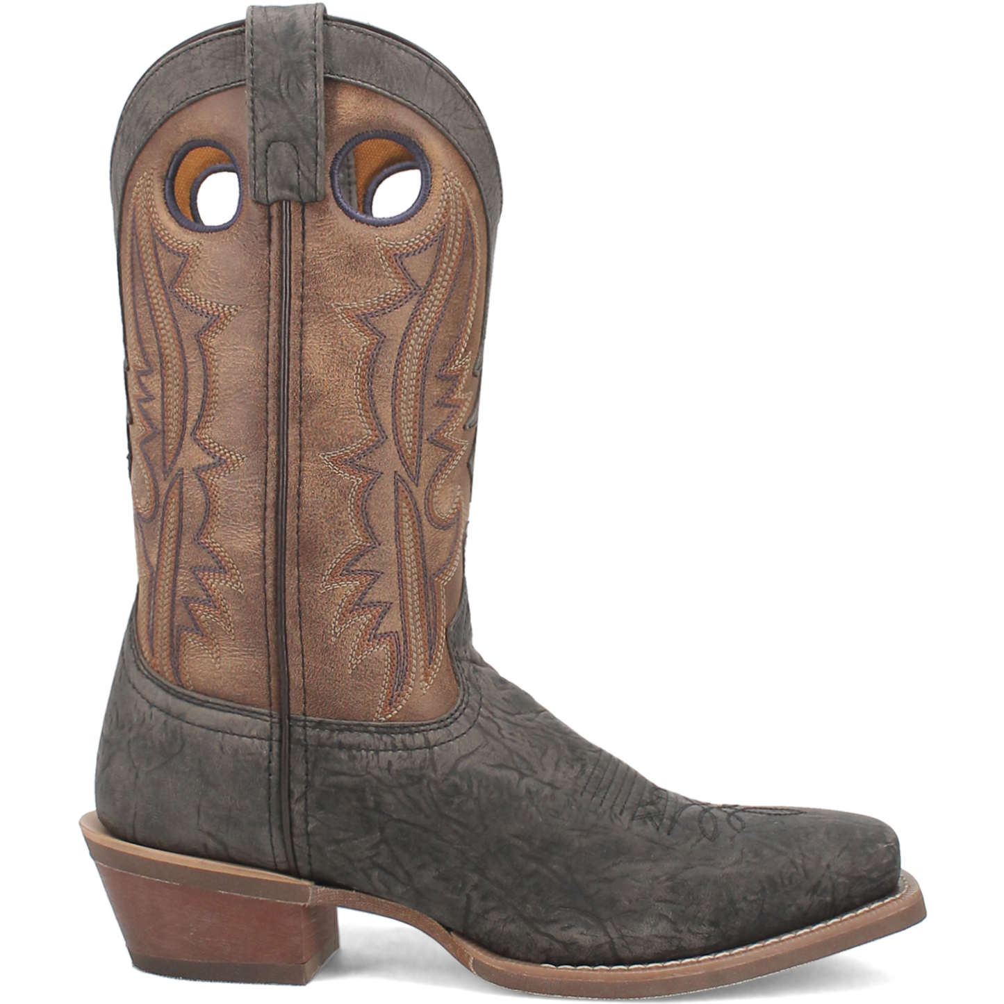 Laredo Men's Walker Square Toe Grey & Tan Leather Boots 68473