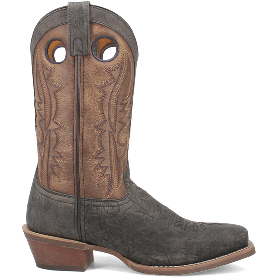 Laredo Men's Walker Square Toe Grey & Tan Leather Boots 68473