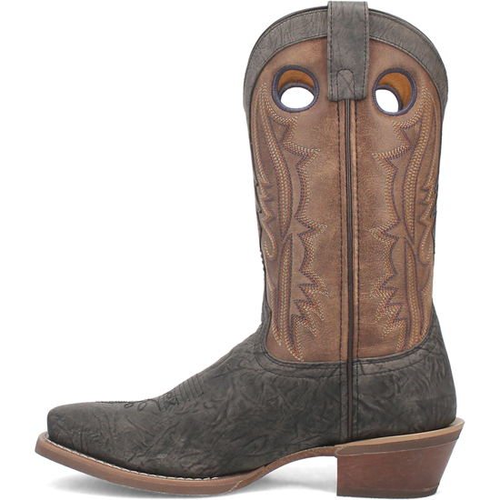 Laredo Men's Walker Square Toe Grey & Tan Leather Boots 68473