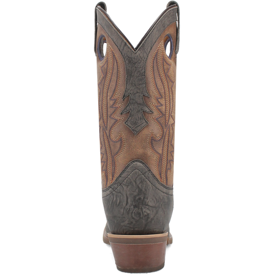 Laredo Men's Walker Square Toe Grey & Tan Leather Boots 68473