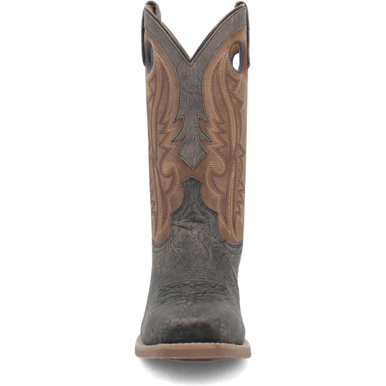 Laredo Men's Walker Square Toe Grey & Tan Leather Boots 68473