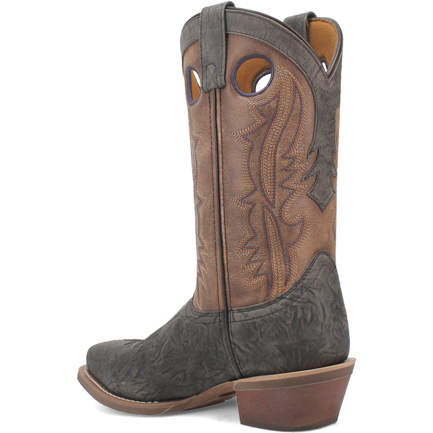 Laredo Men's Walker Square Toe Grey & Tan Leather Boots 68473