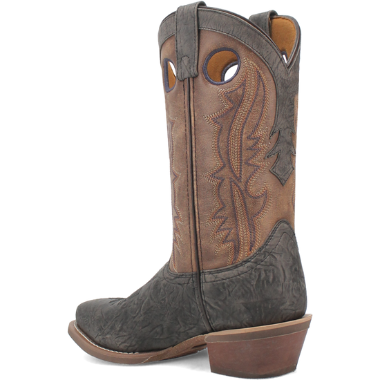 Laredo Men's Walker Square Toe Grey & Tan Leather Boots 68473