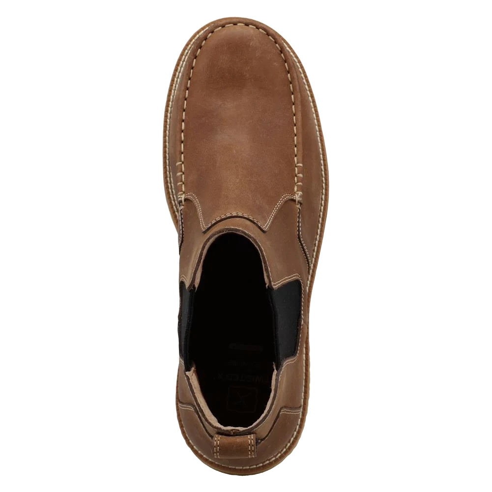 Twisted X Men's Ginger Brown Chelsea Nano Toe Work Boots MXCN002