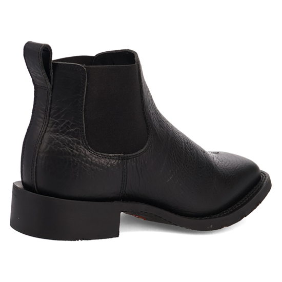 Laredo Men's Devin Black Leather Western Ankle Boot 70008