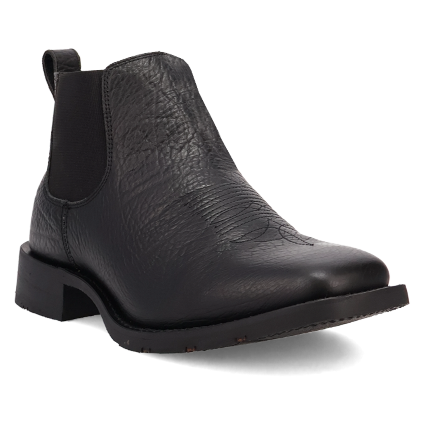 Laredo Men's Devin Black Leather Western Ankle Boot 70008