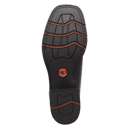 Laredo Men's Devin Black Leather Western Ankle Boot 70008