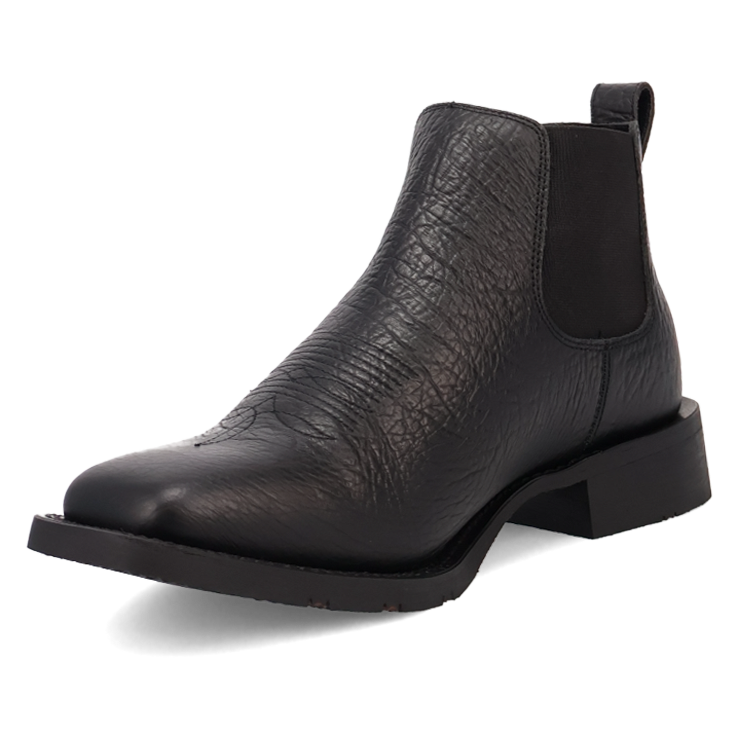 Laredo Men's Devin Black Leather Western Ankle Boot 70008