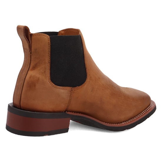 Laredo Men's Devin Tan Leather Western Ankle Boot 70009