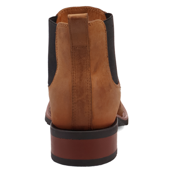 Laredo Men's Devin Tan Leather Western Ankle Boot 70009