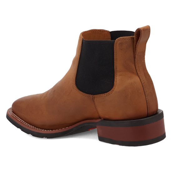 Laredo Men's Devin Tan Leather Western Ankle Boot 70009