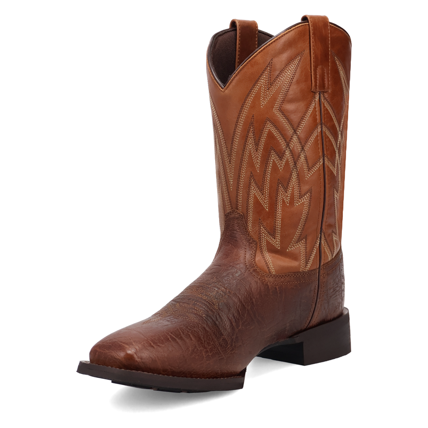 Laredo Men's Latham Briar Tan Square Toe Western Boots 70013