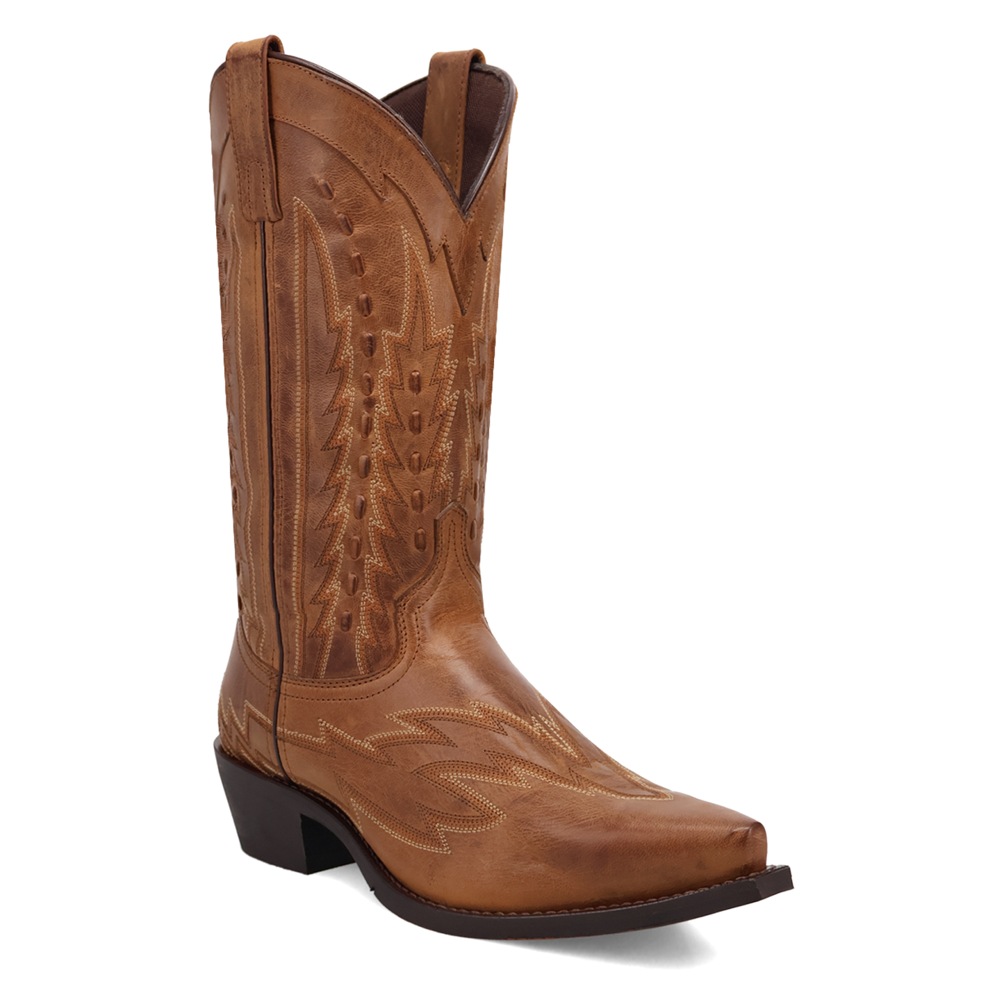 Laredo Men's Silverdale Tan Leather Snip Toe Western Boot 70017