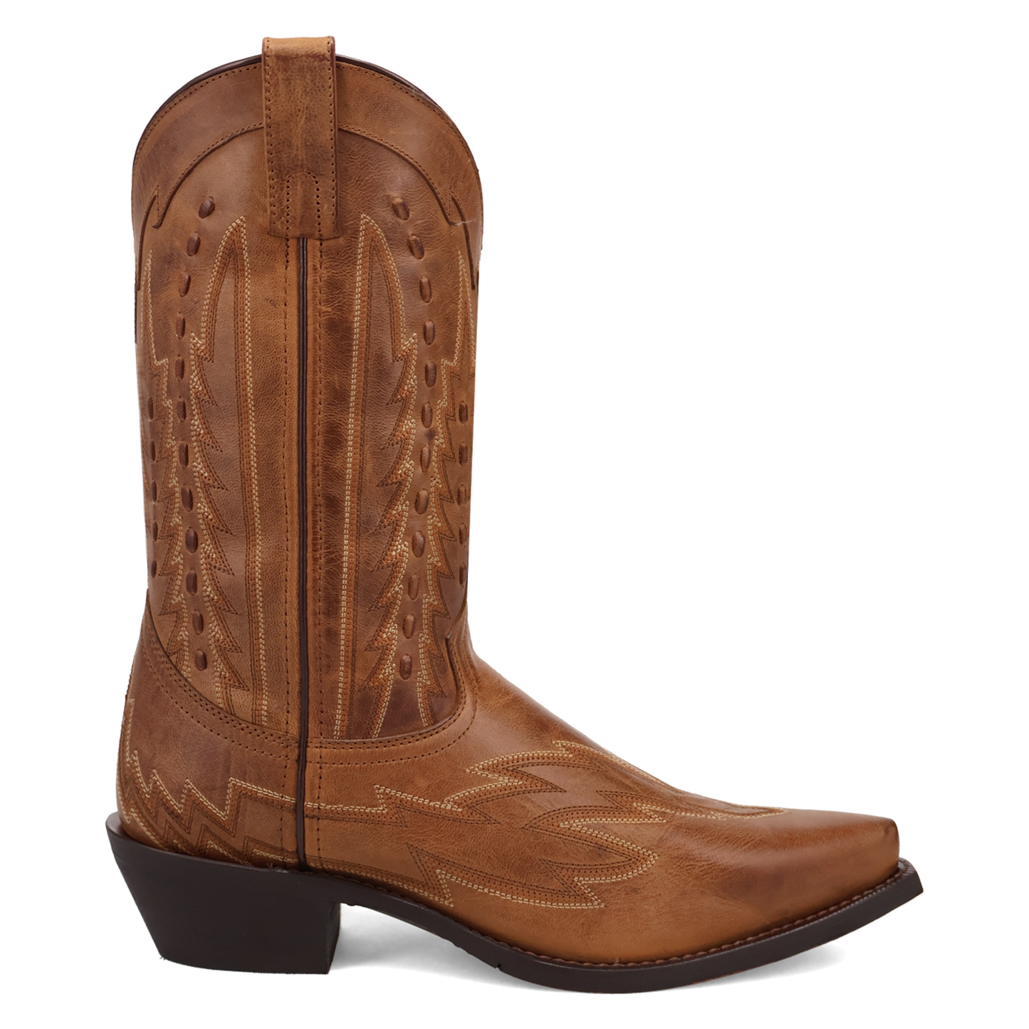 Laredo Men's Silverdale Tan Leather Snip Toe Western Boot 70017