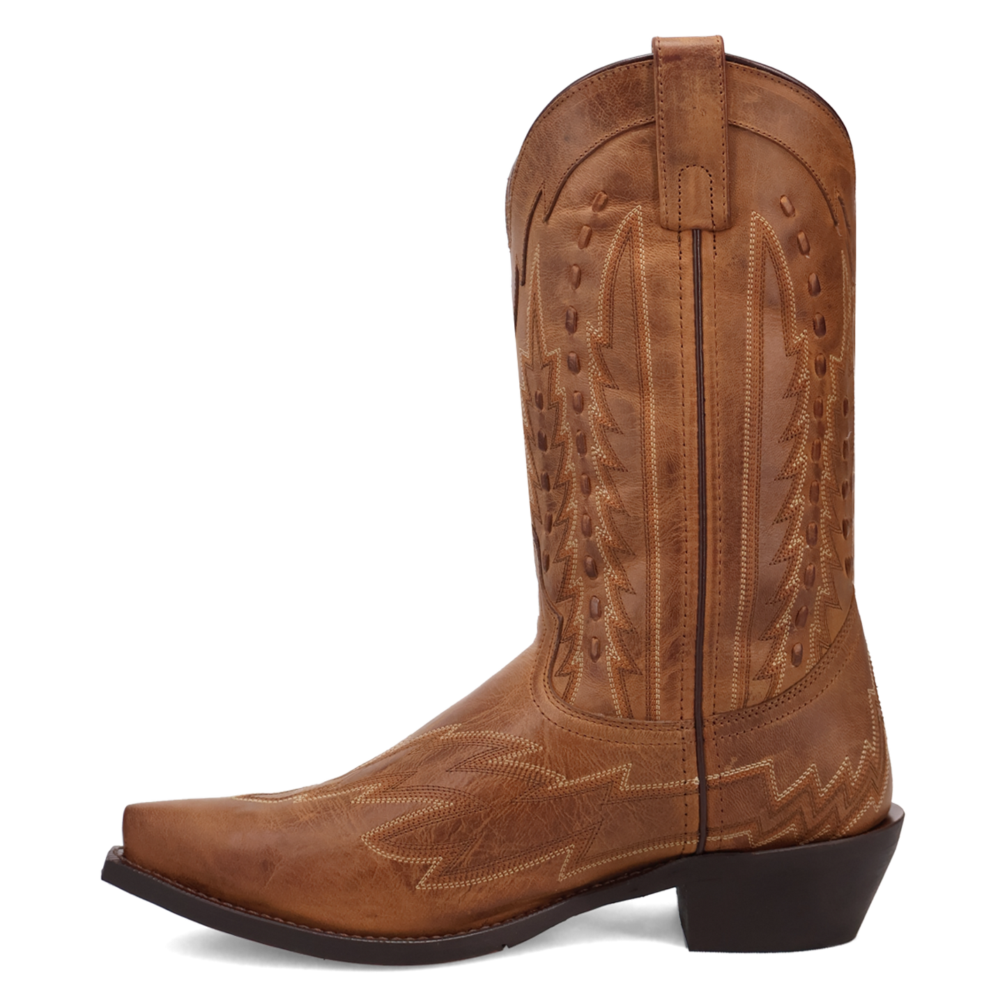 Laredo Men's Silverdale Tan Leather Snip Toe Western Boot 70017