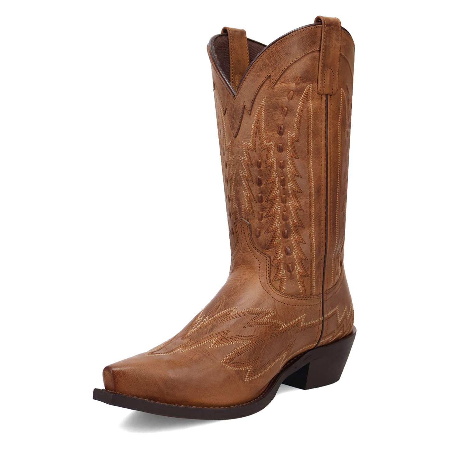 Laredo Men's Silverdale Tan Leather Snip Toe Western Boot 70017