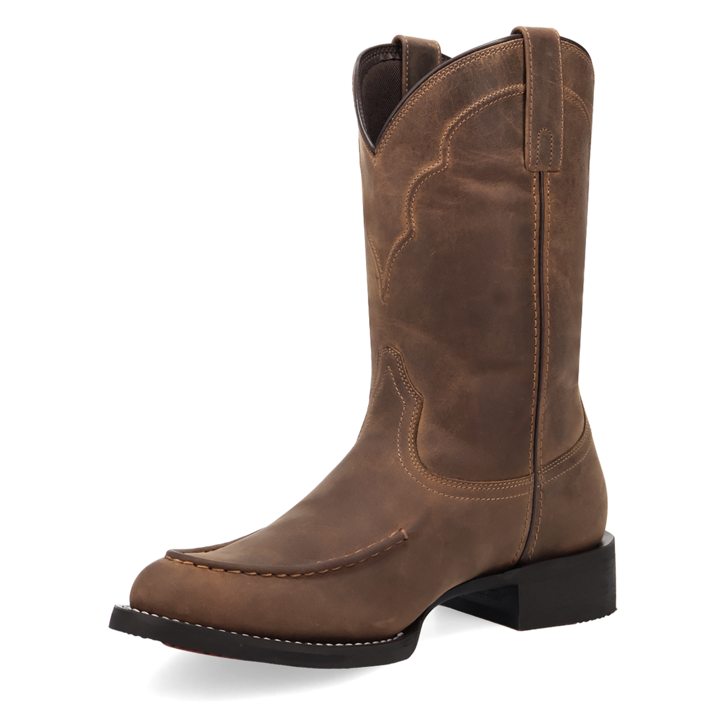 Laredo Men's Texoma Tan Leather 11" Round Toe Western Boot 70061