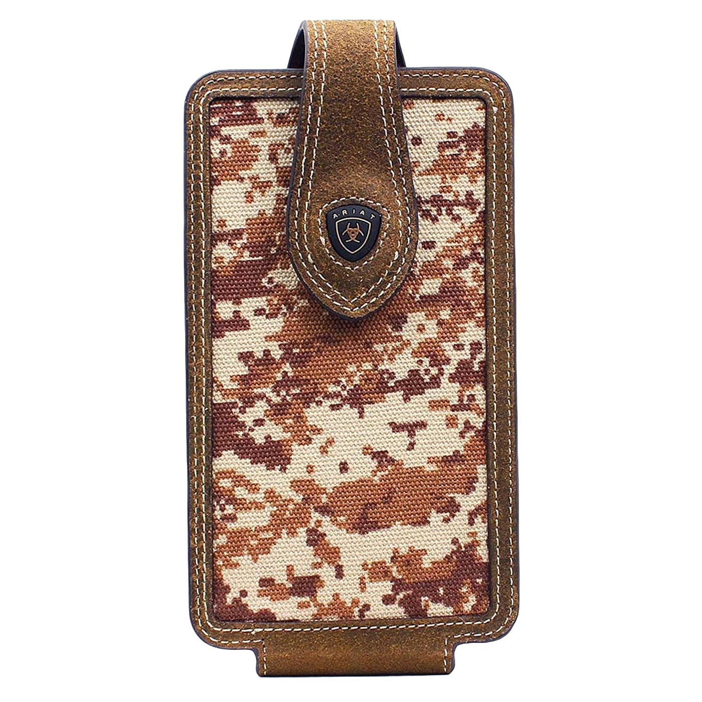 Ariat Patriot Brown Digi Camp Large Cell Holster Case A0600844