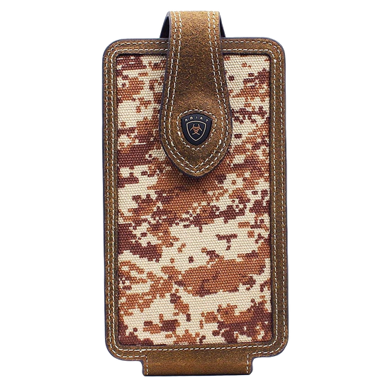 Ariat Patriot Brown Digi Camp Large Cell Holster Case A0600844