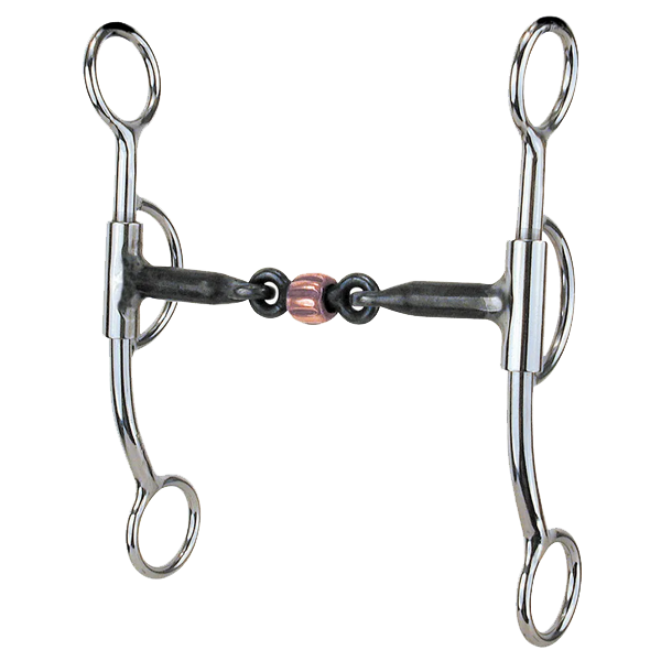 Reinsman Stage C Correction Bit With Copper Stripes - 7" Horse Training Bit