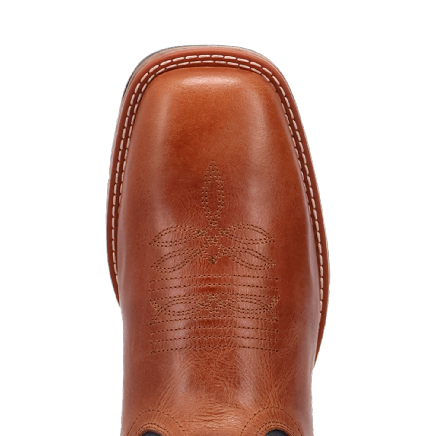 Laredo Men's Vapor Broad Square Toe Cognac & Black Leather Boots 8018