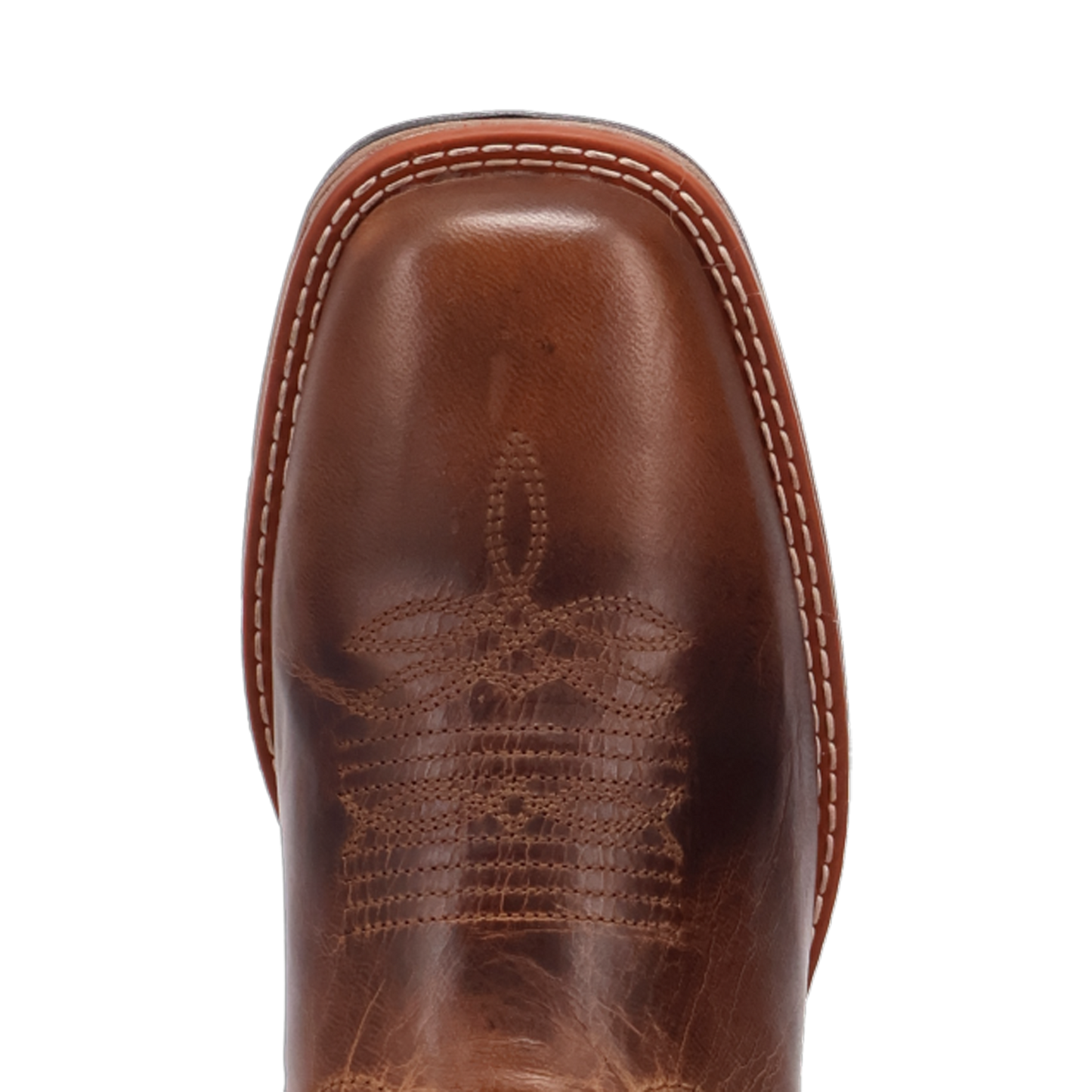 Laredo Men's Alloy Broad Square Toe Tan & Green Leather Boots 8019