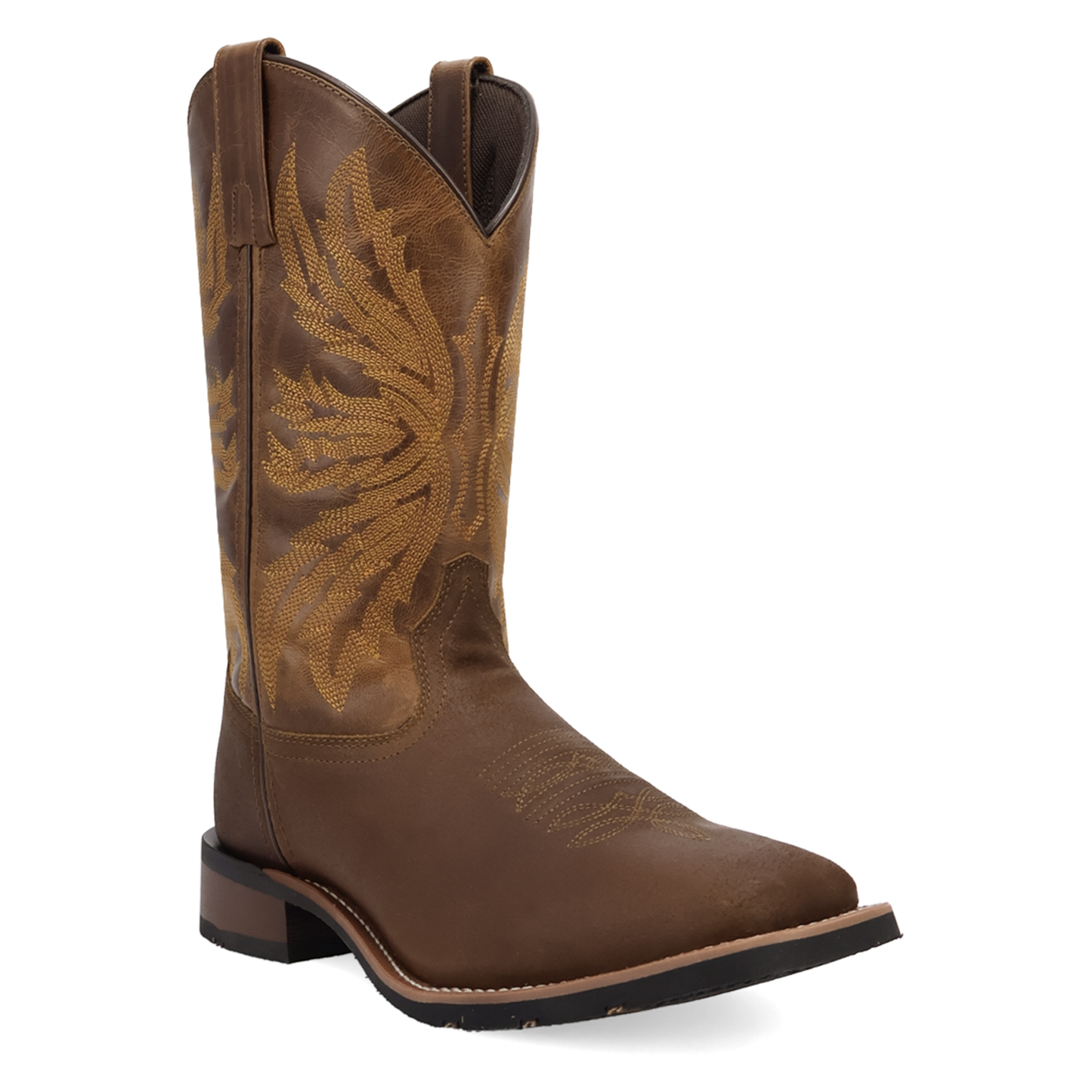 Laredo Men's Chet Dark Rust Square Toe Western Boot 8022 - Wild West Boot Store