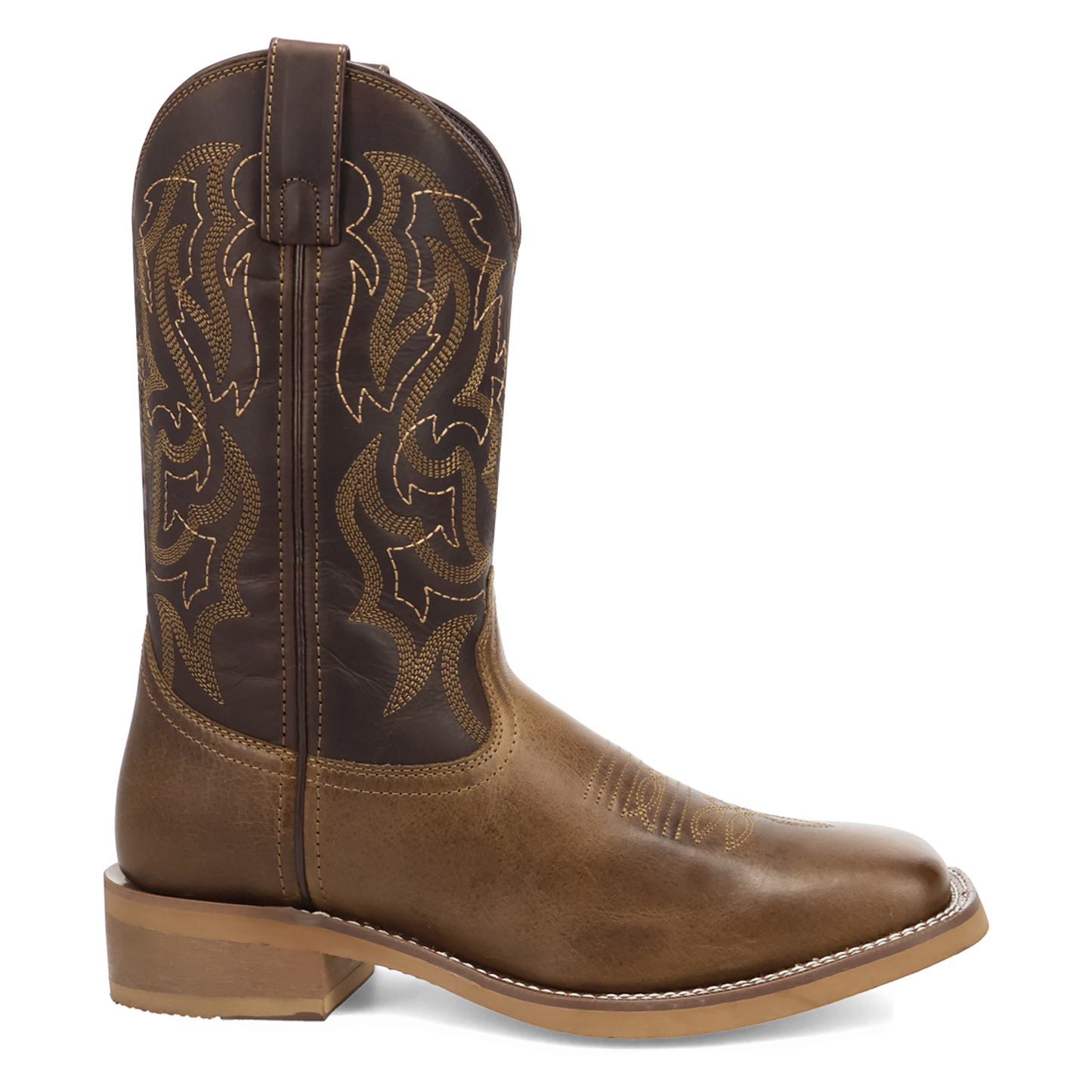Laredo Men's Chisholm Embroidered Chocolate Brown Western Boot 8045