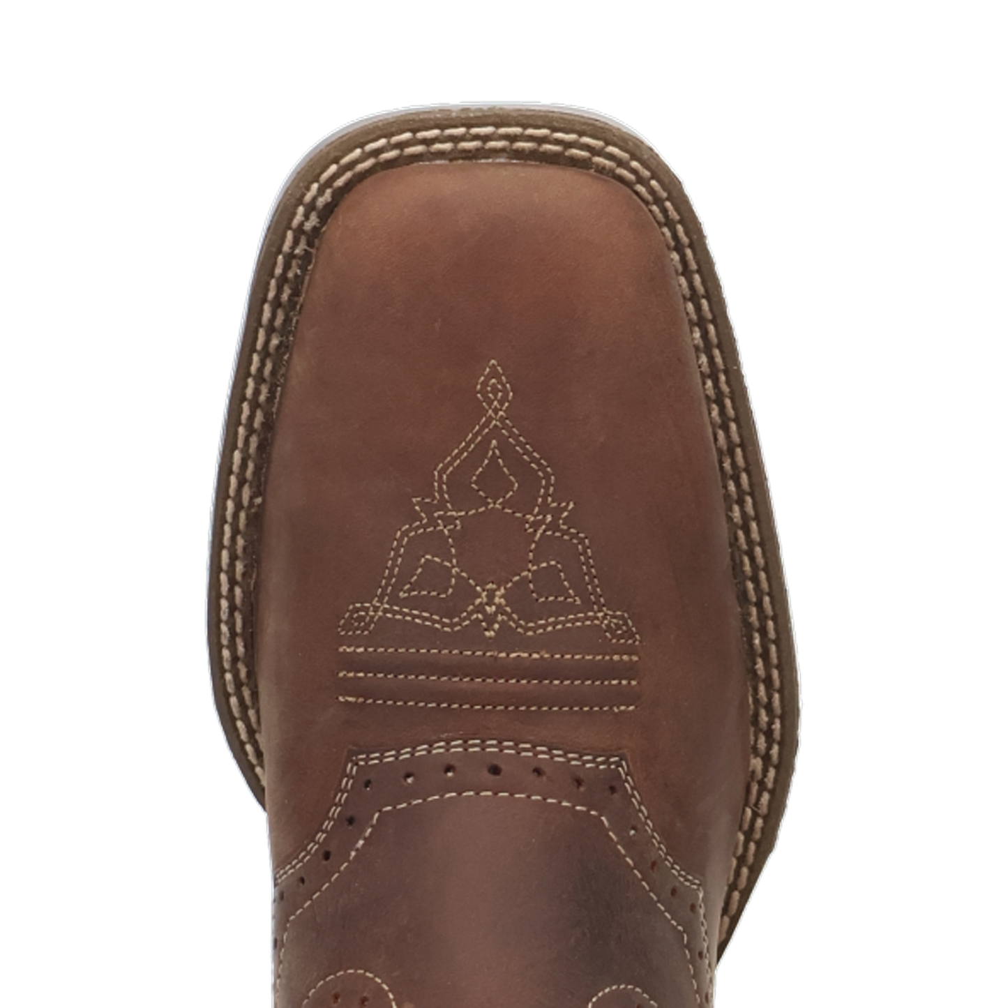 Laredo Men's Stratford Brown & Red Square Toe Western Boot 8061