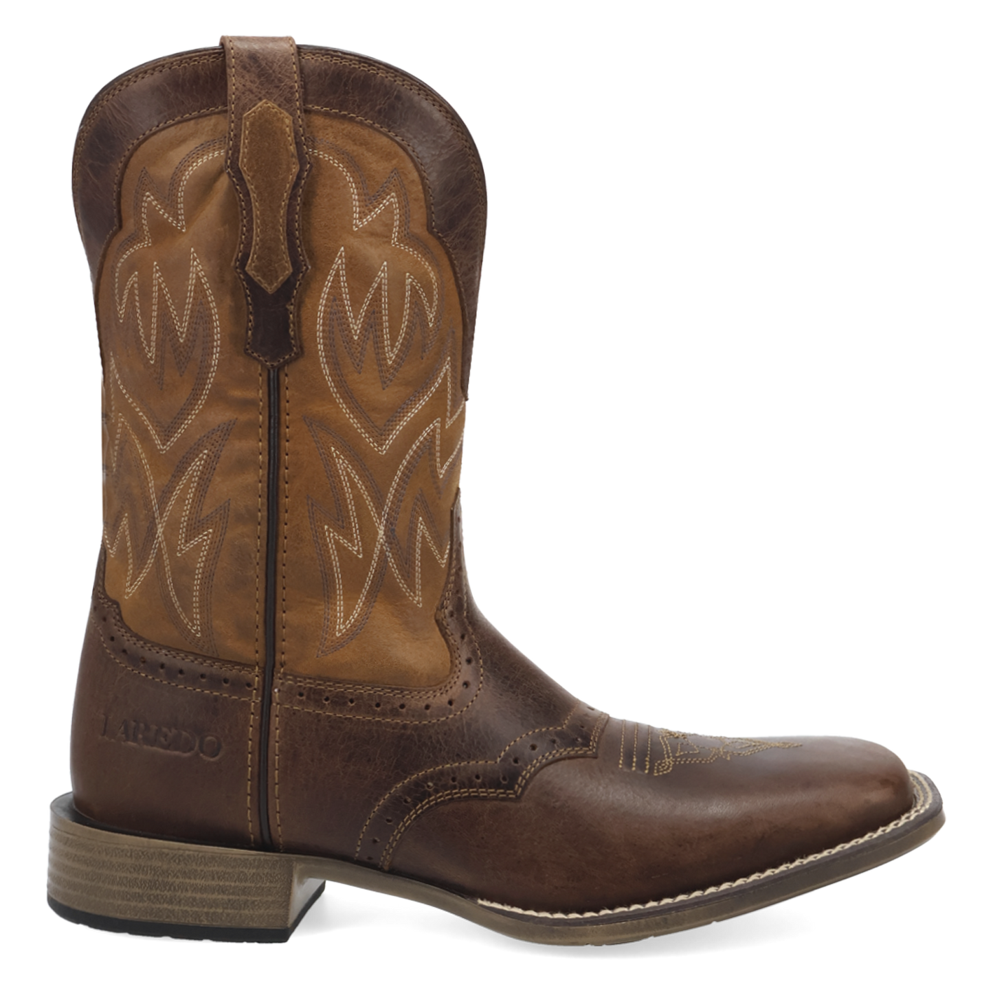 Laredo Men's Stratford Brown & Tan Leather Western Boot 8062