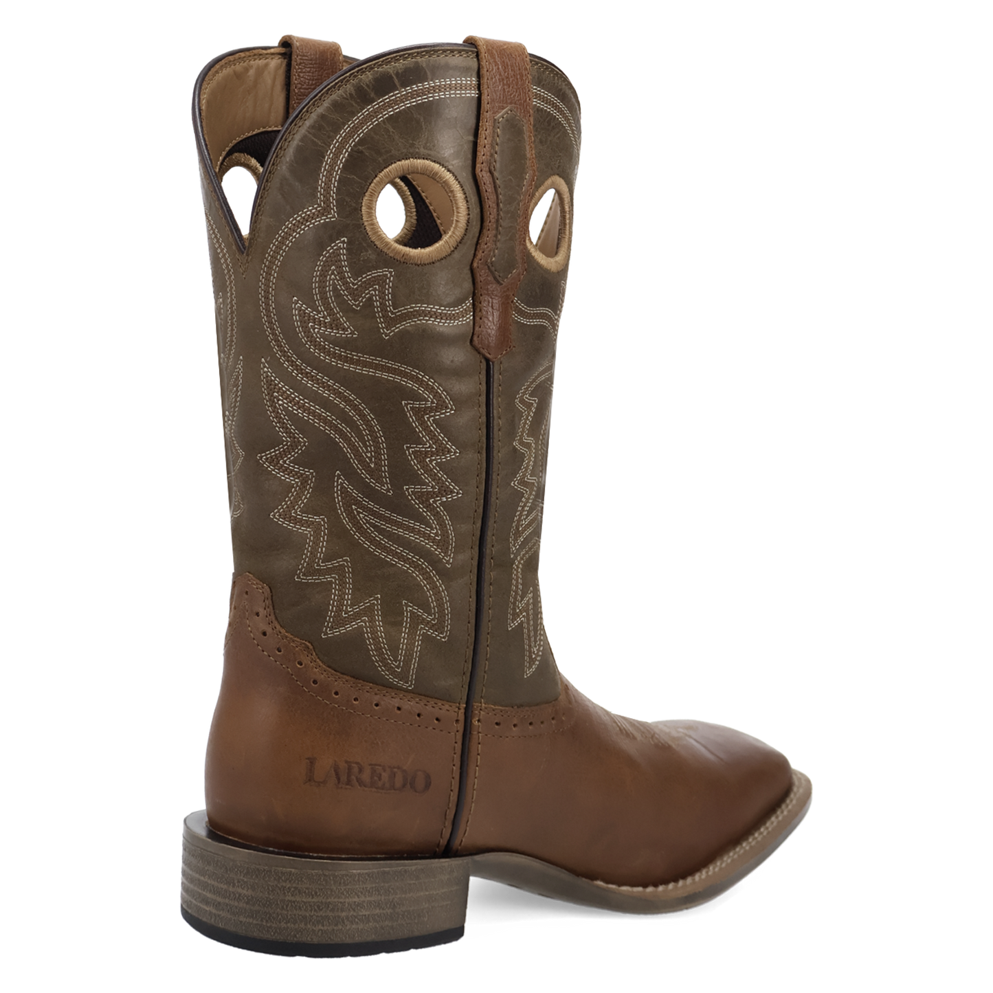 Laredo Men's Atkins Brown & Olive Leather Boot 8063
