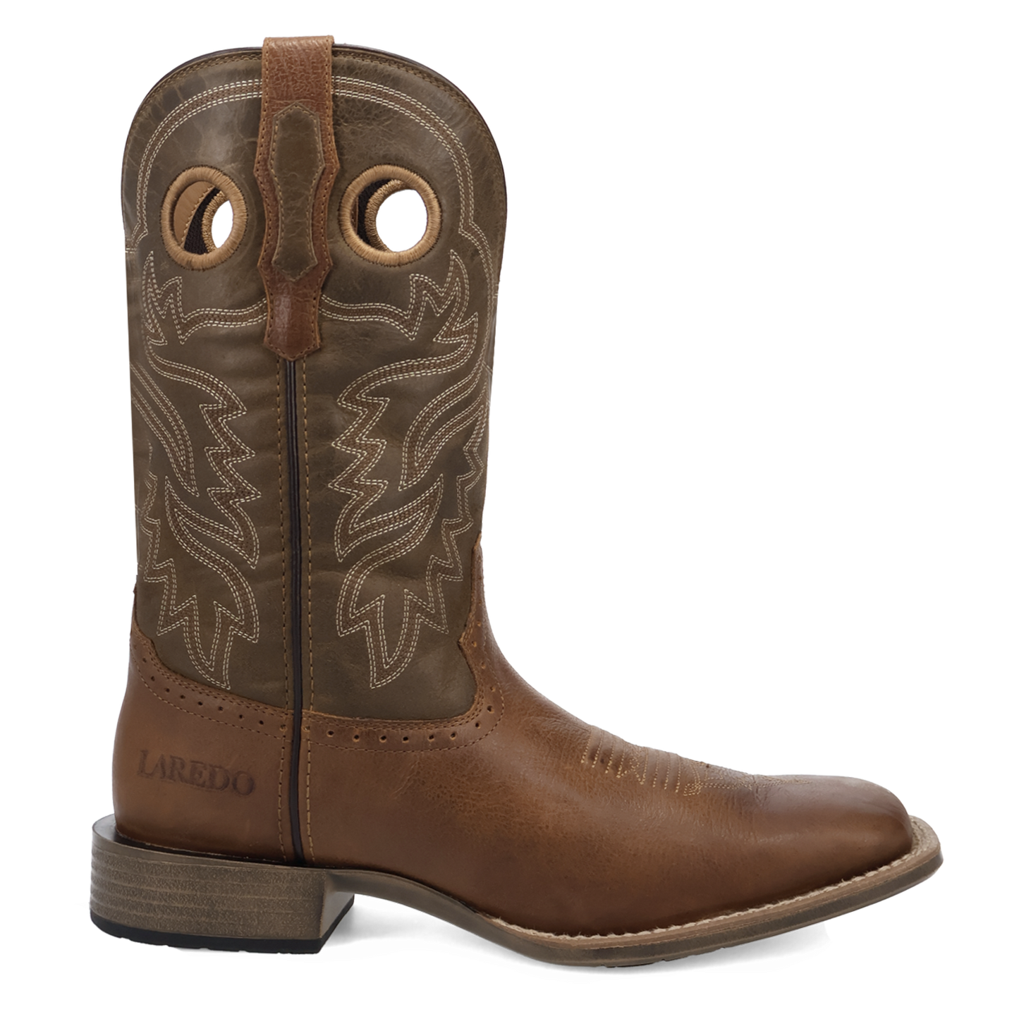 Laredo Men's Atkins Brown & Olive Leather Boot 8063