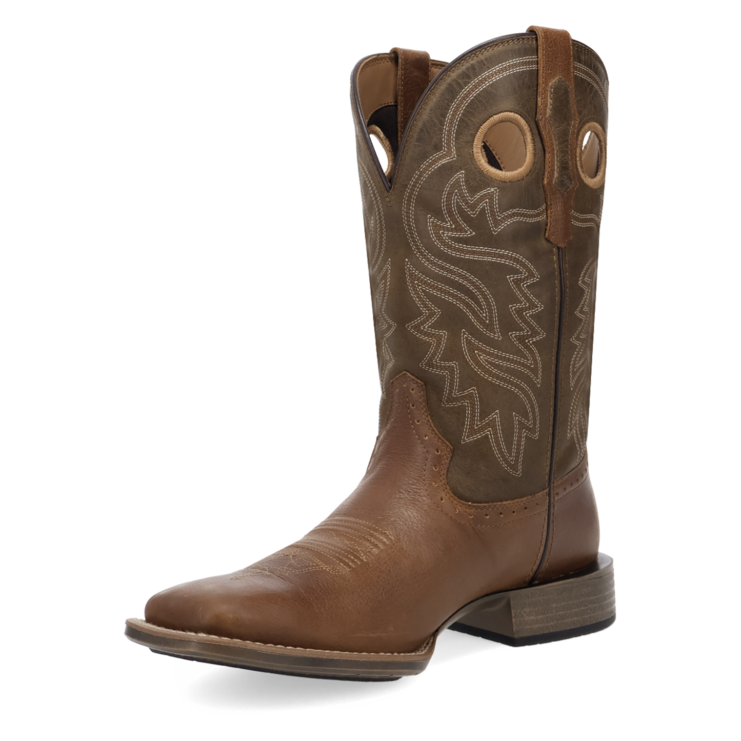 Laredo Men's Atkins Brown & Olive Leather Boot 8063