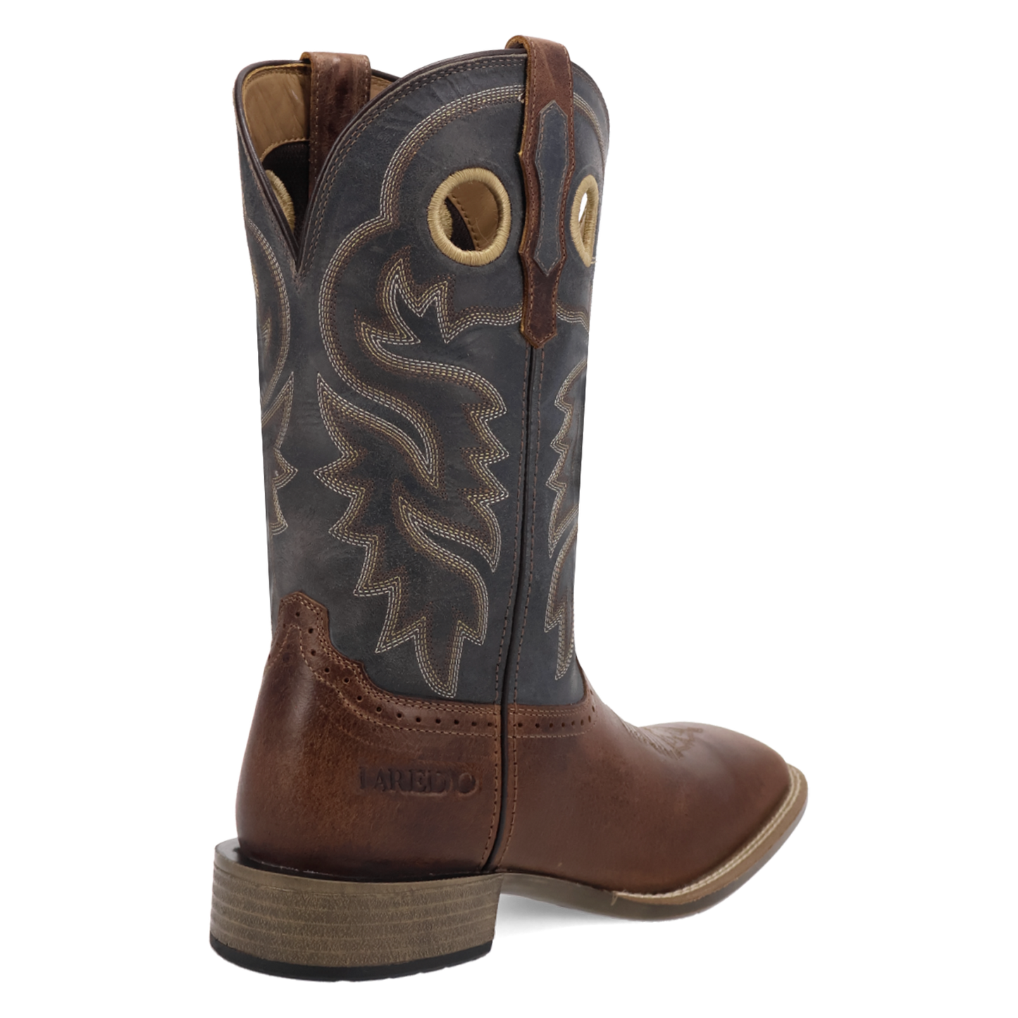 Laredo Men's Dyers Tan & Blue Leather Western Boot 8065