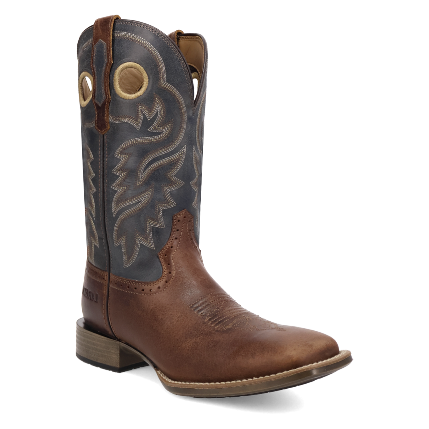Laredo Men's Dyers Tan & Blue Leather Western Boot 8065