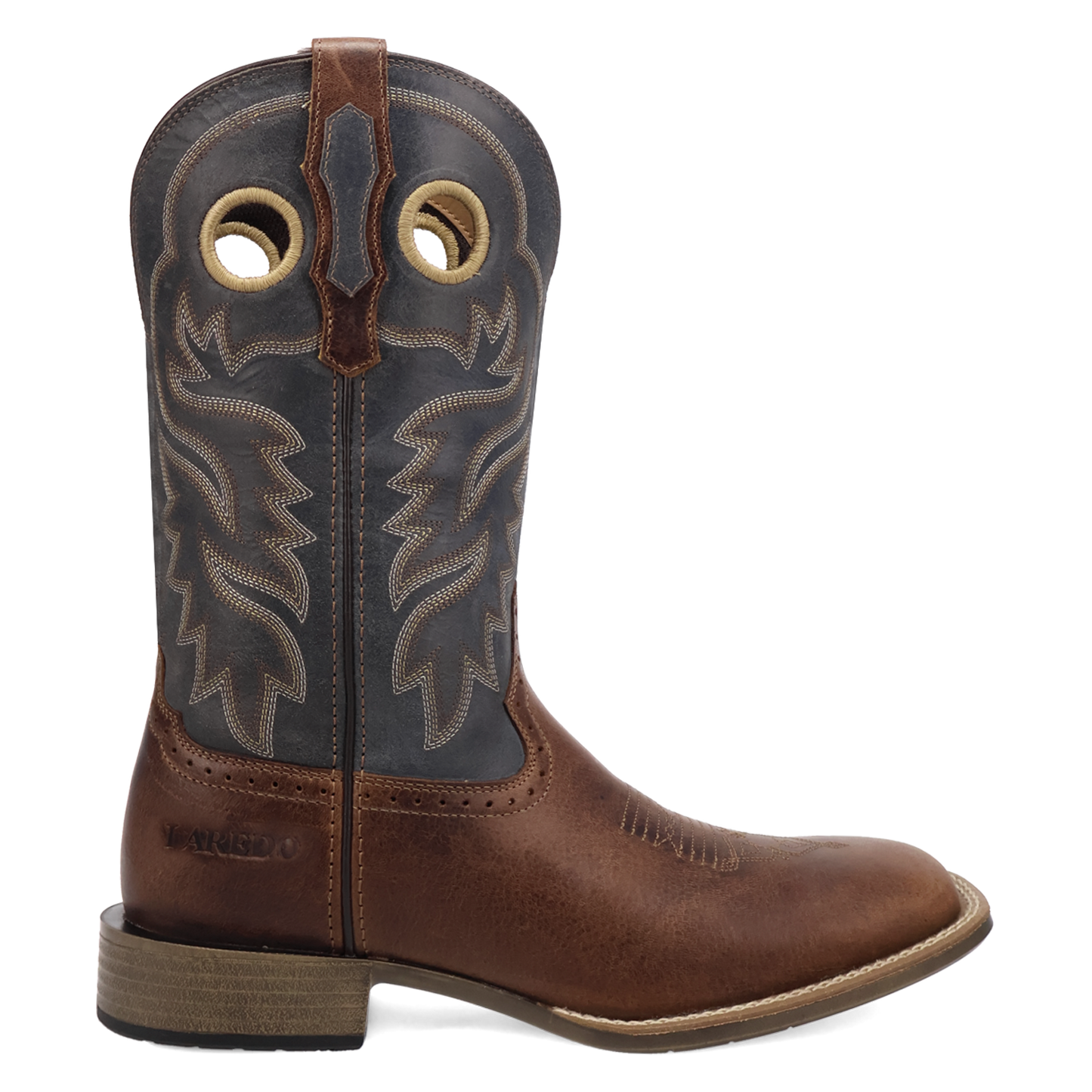 Laredo Men's Dyers Tan & Blue Leather Western Boot 8065