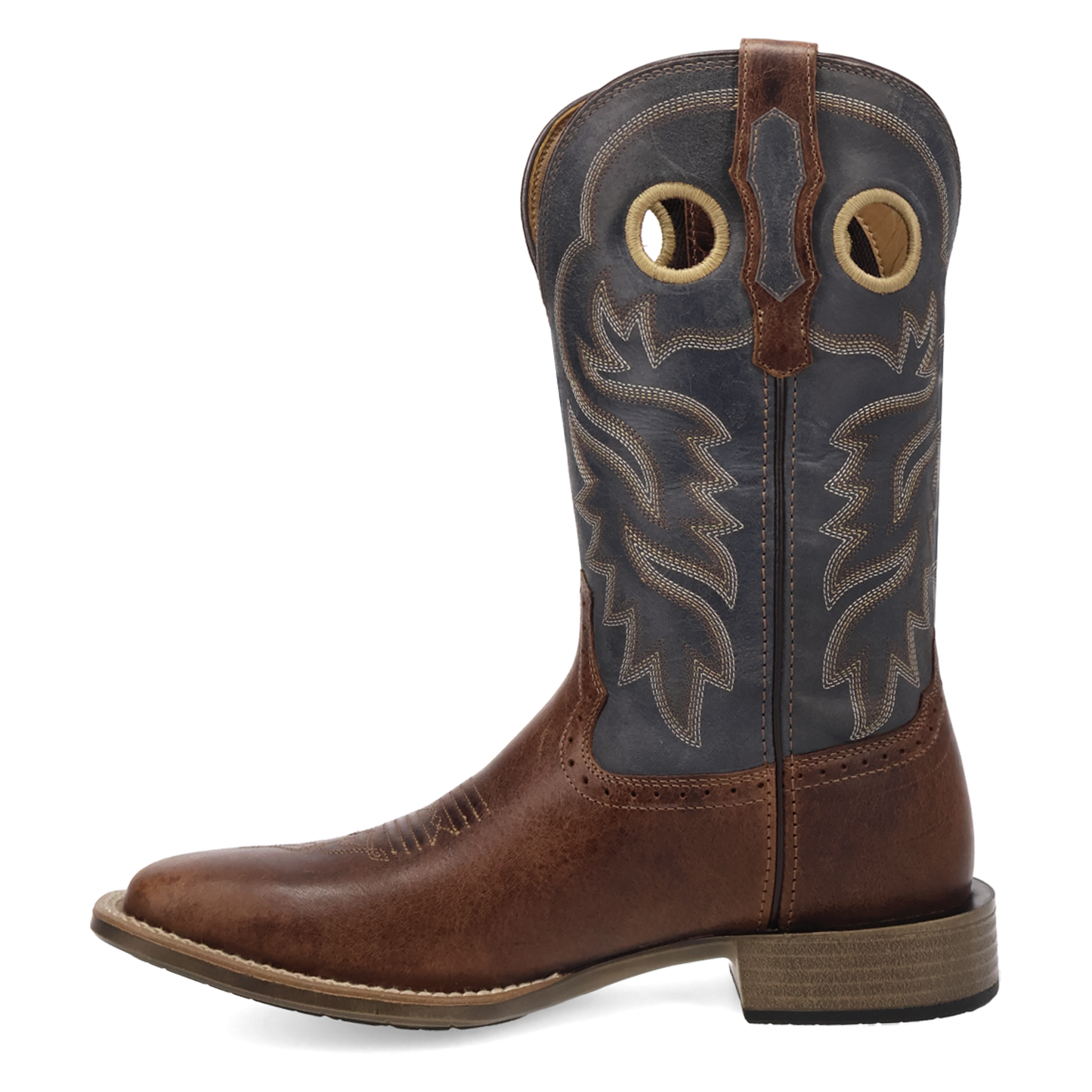 Laredo Men's Dyers Tan & Blue Leather Western Boot 8065