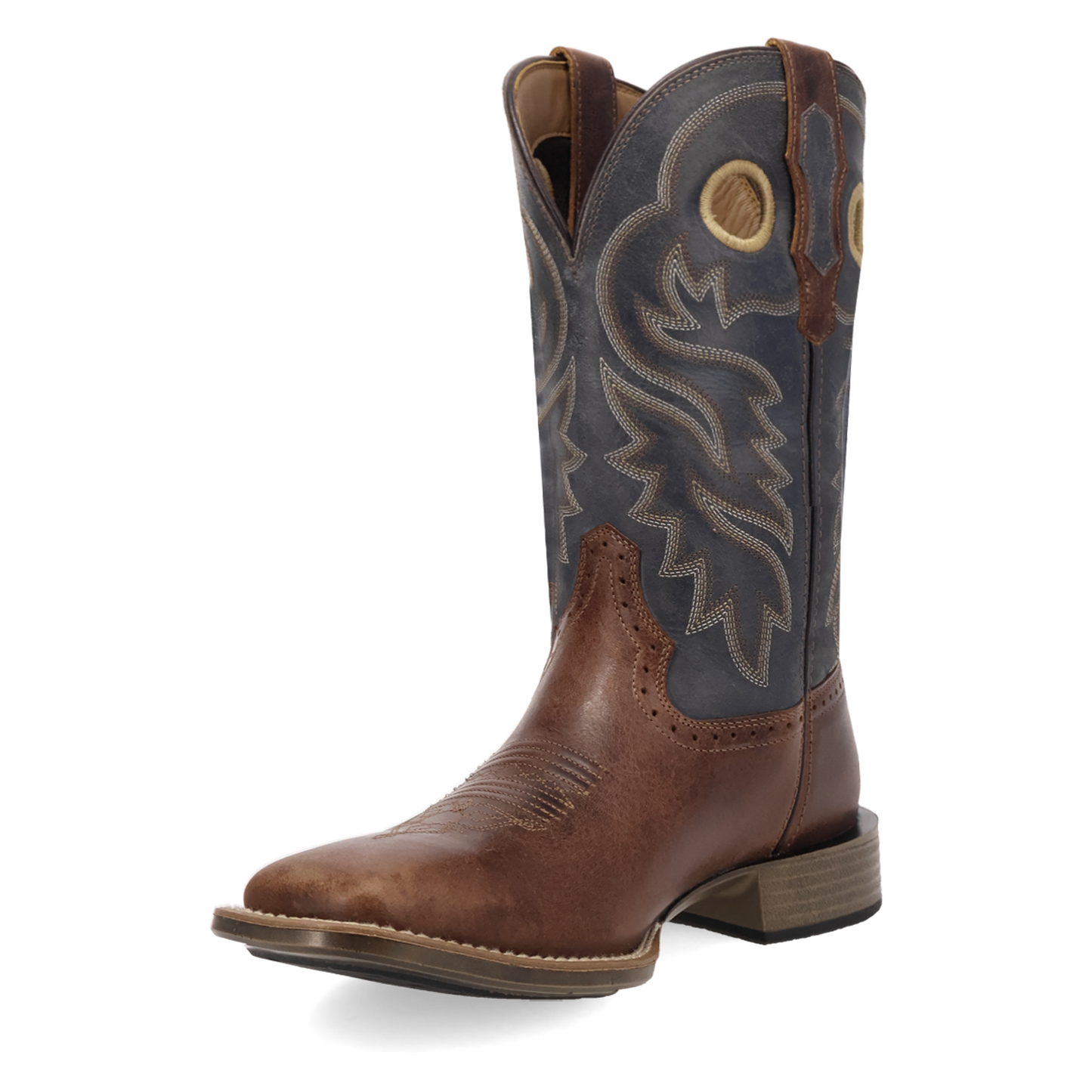 Laredo Men's Dyers Tan & Blue Leather Western Boot 8065