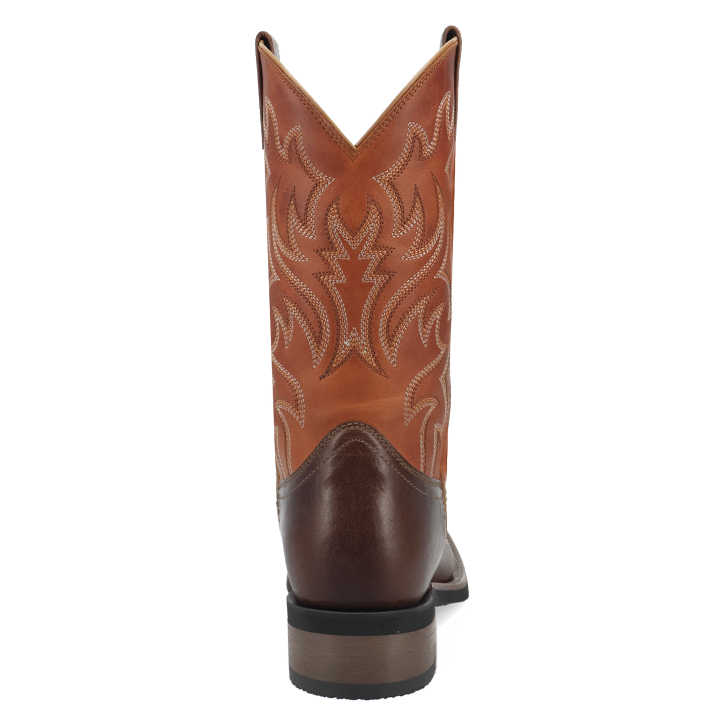 Laredo Men's Decatur Brown & Orange Leather Western Boot 8066