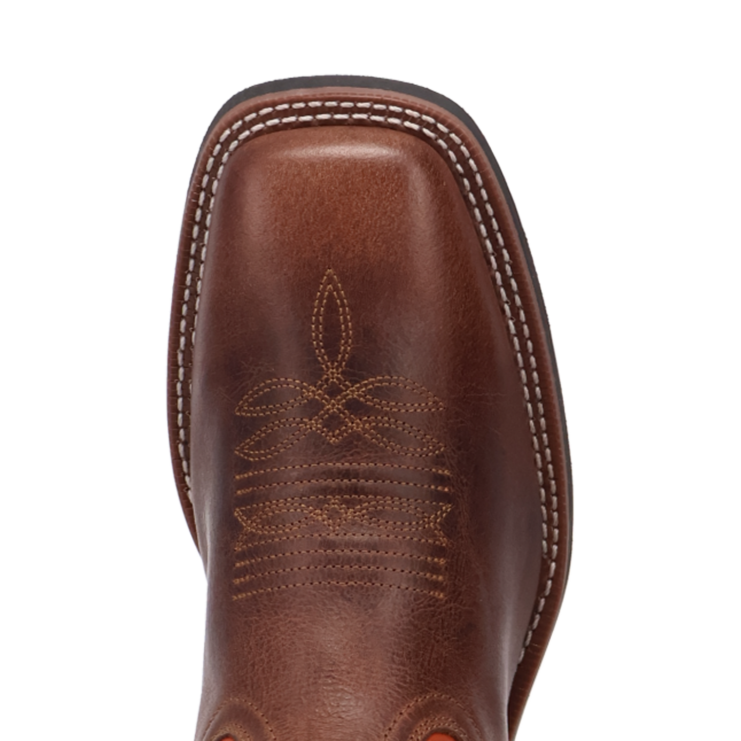 Laredo Men's Decatur Brown & Orange Leather Western Boot 8066