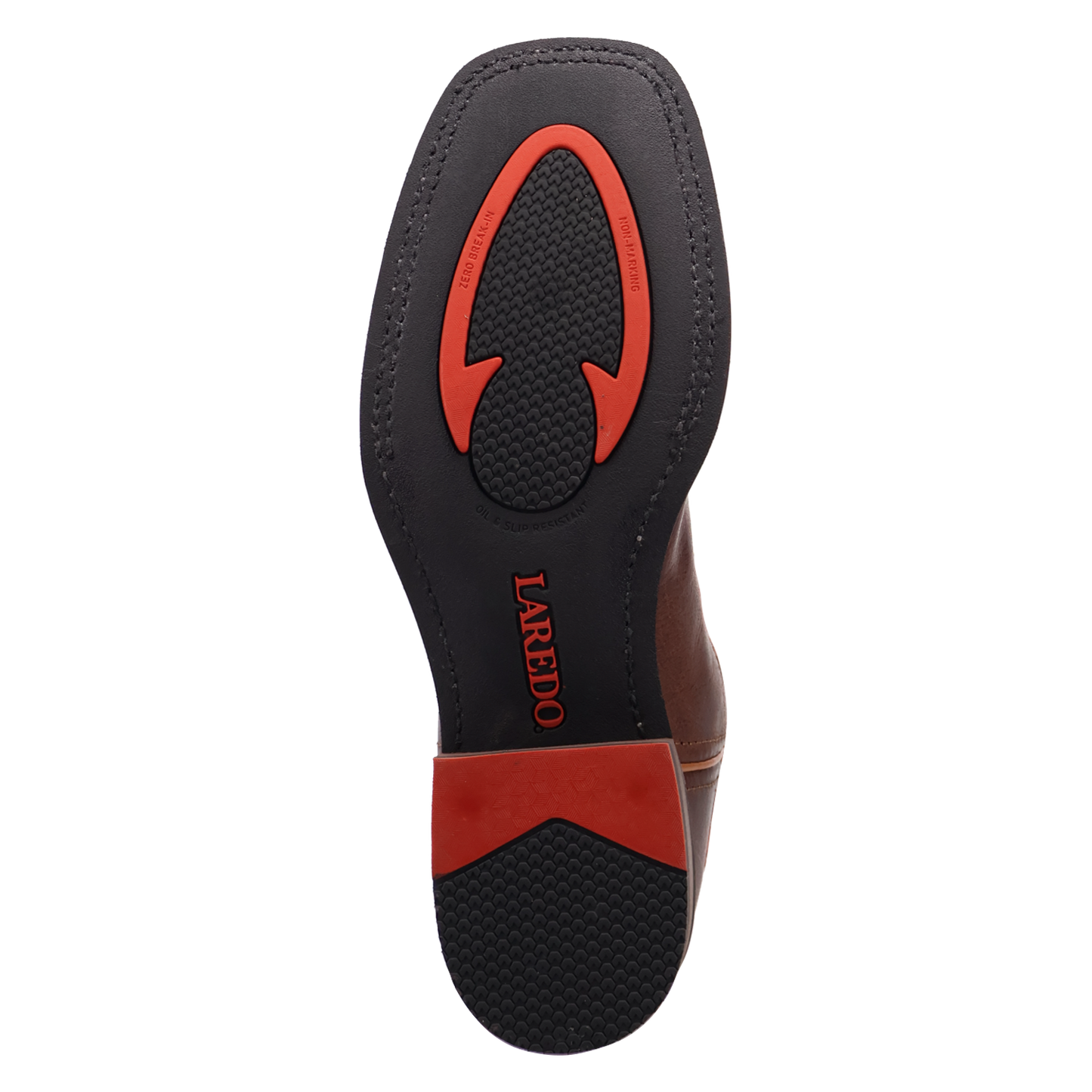 Laredo Men's Decatur Brown & Orange Leather Western Boot 8066