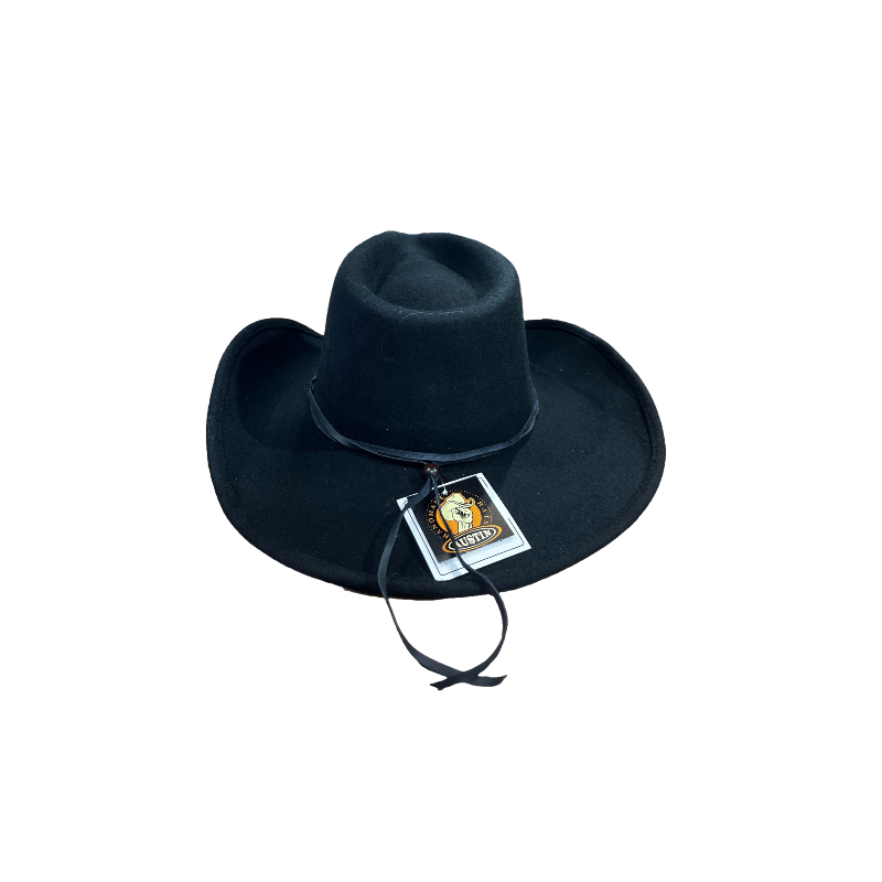 Austin Traders Ladies Swarovski Crystal Black Felt Western Hat 10-071