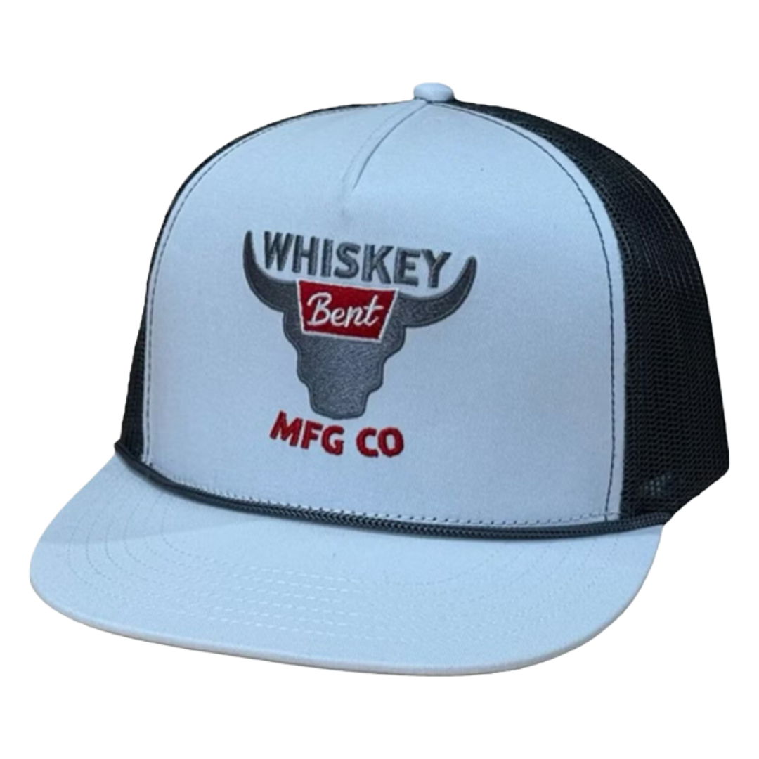 Whiskey Bent Banquet White Logo Trucker Cap BANQWHT