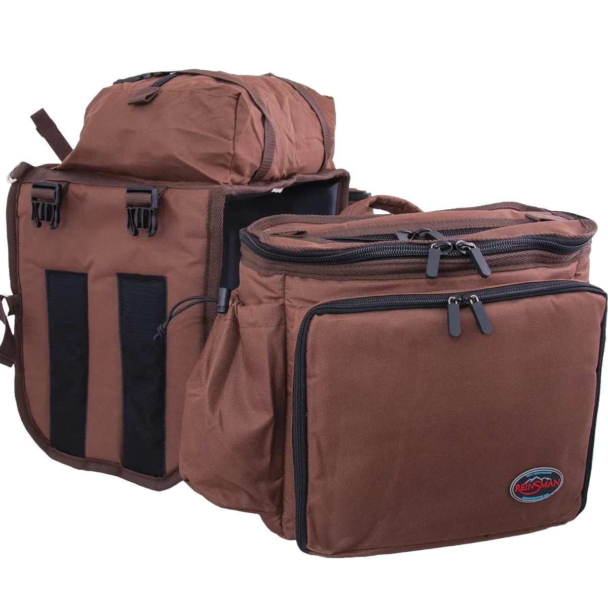 Reinsman Deluxe Insulated Cooler Saddle Bag Brown