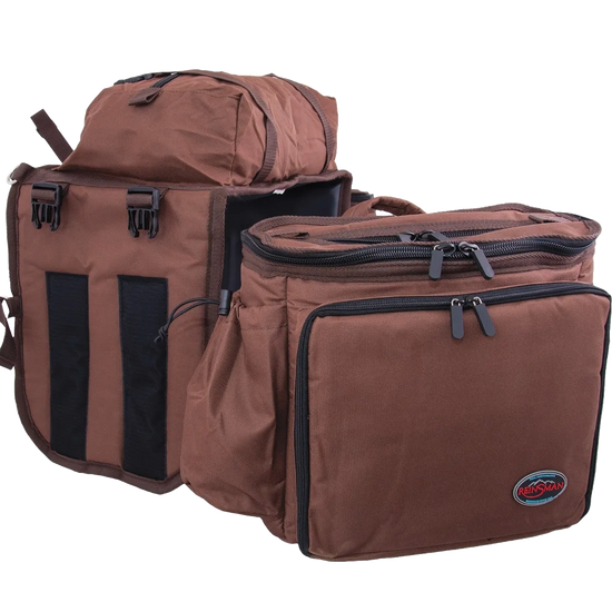 Reinsman Deluxe Insulated Cooler Saddle Bag Brown