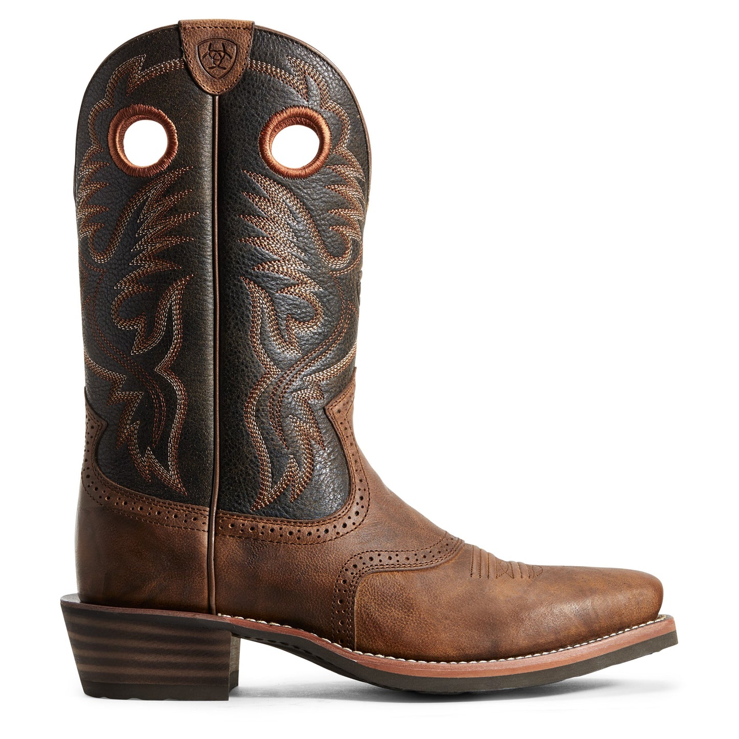 Ariat Men's Heritage Roughstock Sorrel Crunch Brown Boots 10029759