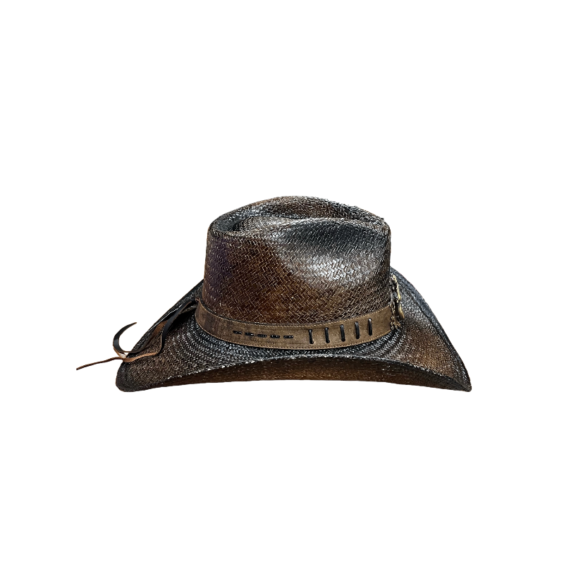 Austin Traders Billy Mack Brown Western Straw Hat 05-901