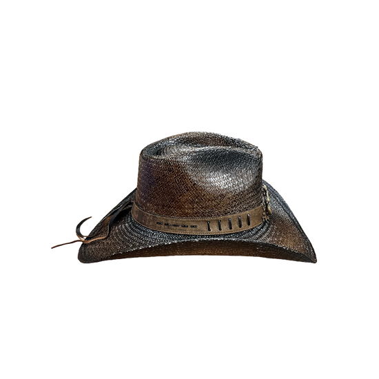 Austin Traders Billy Mack Brown Western Straw Hat 05-901